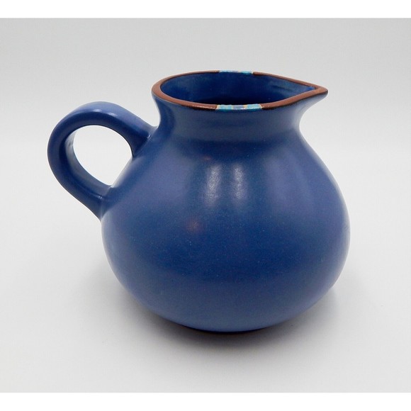 Dansk Mesa Blue Water Drink Pitcher Jug 48 Oz Portugal - Picture 1 of 11